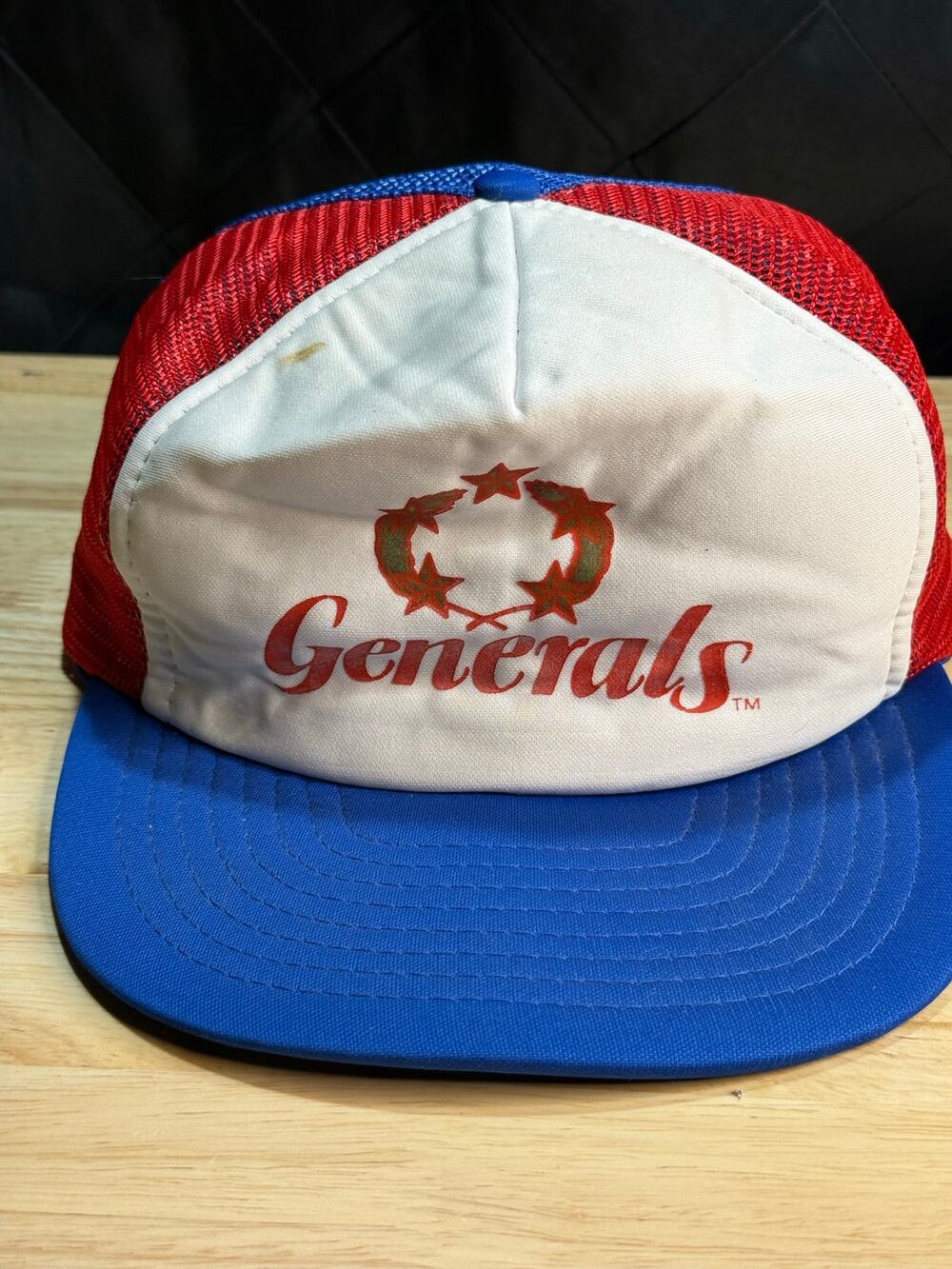 Vintage 1985 USFL New Jersey Generals Cap Hat Team Issued Mesh Snap back